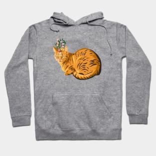 Floral cat Hoodie